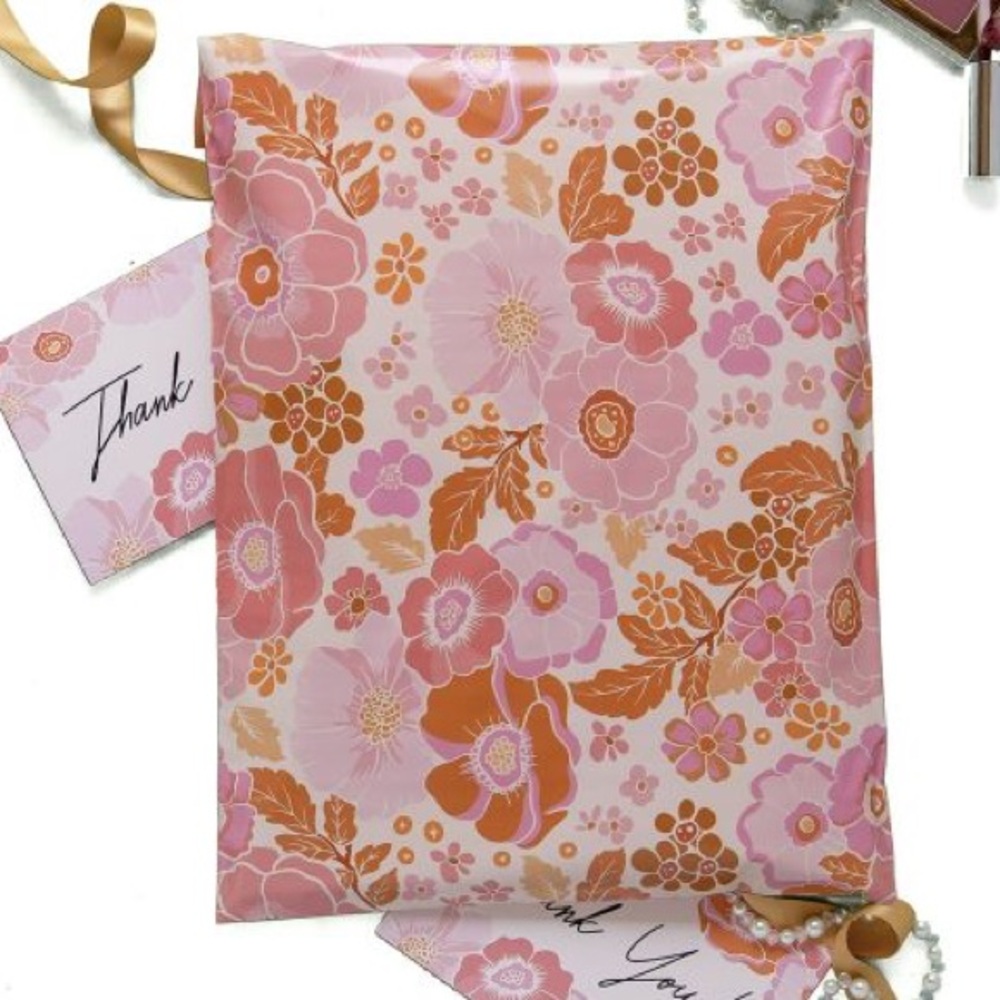 Fall Floral Poly Mailers 19 x 24 Pack of 10 - Picture 4 of 5